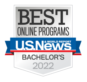 Bachelor's 2022 badge for best online programs U.S. News